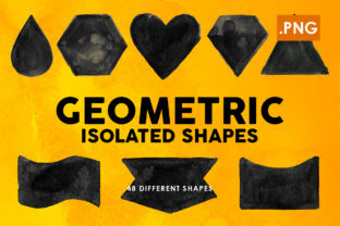 48 Geometric Ink Shapes