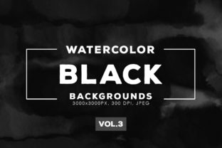 Black Watercolor Backgrounds 3: A Versatile Resource for Modern Design Needs