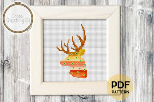 Deer Head Pattern Modern Cross Stitch: A Detailed Overview