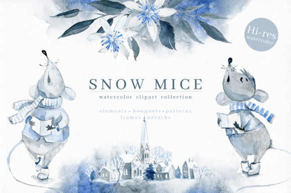 Discover the Magic of Snow Mice: A Winter Collection for Creative Projects