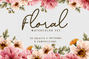 Floral Botanical Watercolor Set