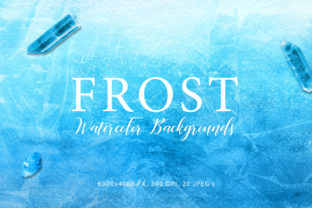 Frost Watercolor Backgrounds 1: A Versatile Tool for Creative Design