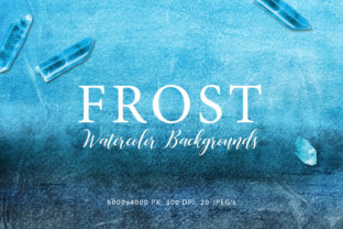 Frost Watercolor Backgrounds 2: A Versatile Resource for Creative Projects