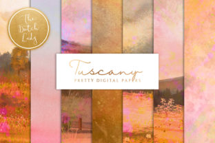 Tuscany Landscape Backgrounds Papers: A Creative Resource for Designers and Artists