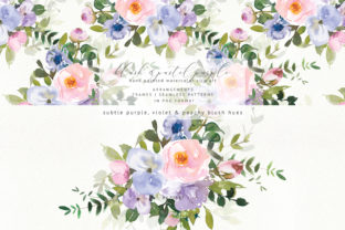 Watercolor Floral Blush Purple Set: A Versatile Resource for Designers and Creatives